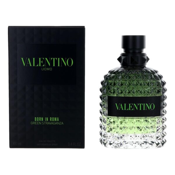 3614274024807 Valentino Uomo Born in Roma Green Stravaganza EDT 3.4 Oz