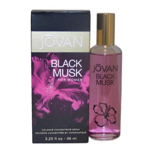 Jovan Black Musk Cologne Concentrate Spray for Women 3.25 oz