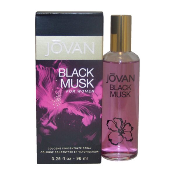 Jovan Black Musk Cologne Concentrate Spray for Women 3.25 oz