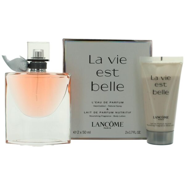 La Vie Est Belle Gift Set Perfume + Body Lotion 2 x 1.7 oz