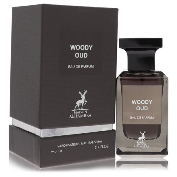 Woody Oud by Maison Alhambra EDP Spray 2.7 oz