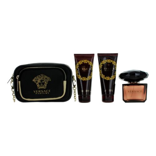 Versace Crystal Noir 4 Pc Gift Set