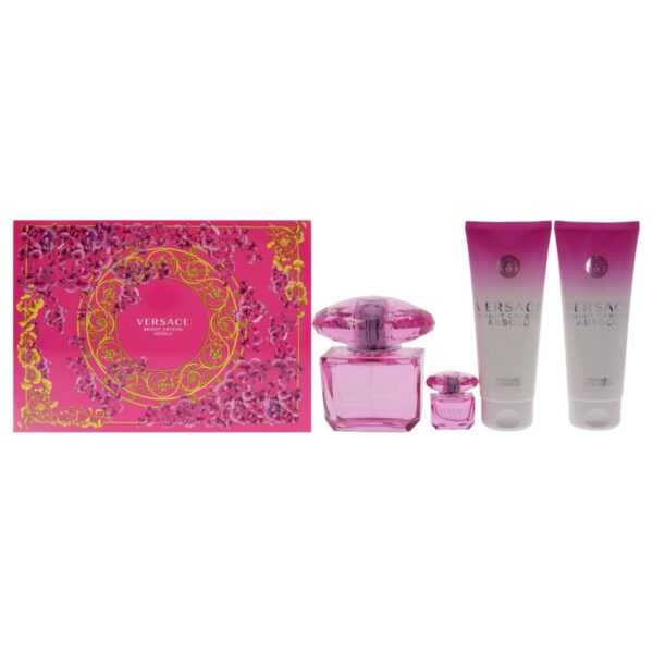 Versace Bright Crystal Absolu 4 Pc Gift Set
