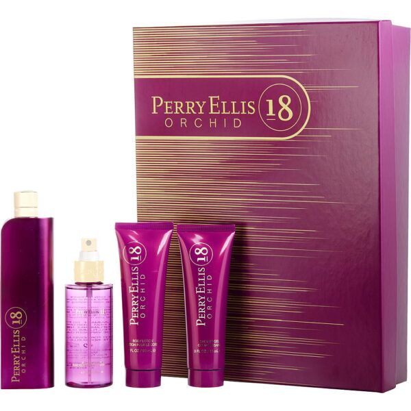 Perry Ellis 18 Orchid 4 Pc Gift Set