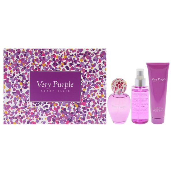 Perry Ellis Very Purple 3 Pc Gift Set